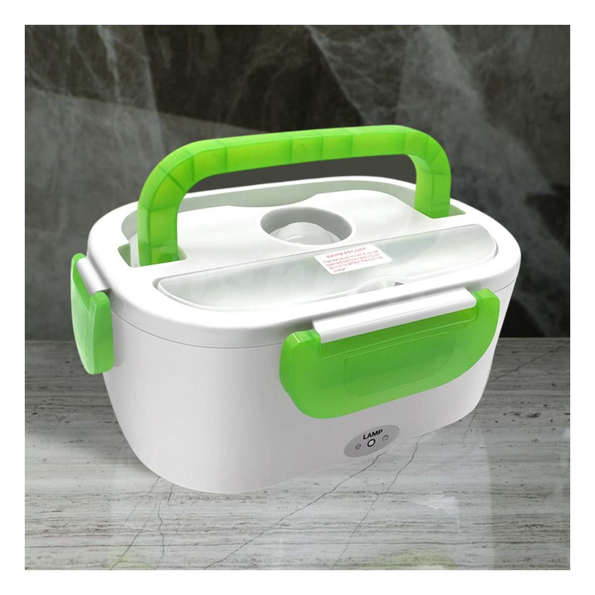 ORGANIZADOR PORTATIL QUE FACILITA TRANSPORTAR ALMUERZOS VERDE Y+PAPEL REGALO - 2