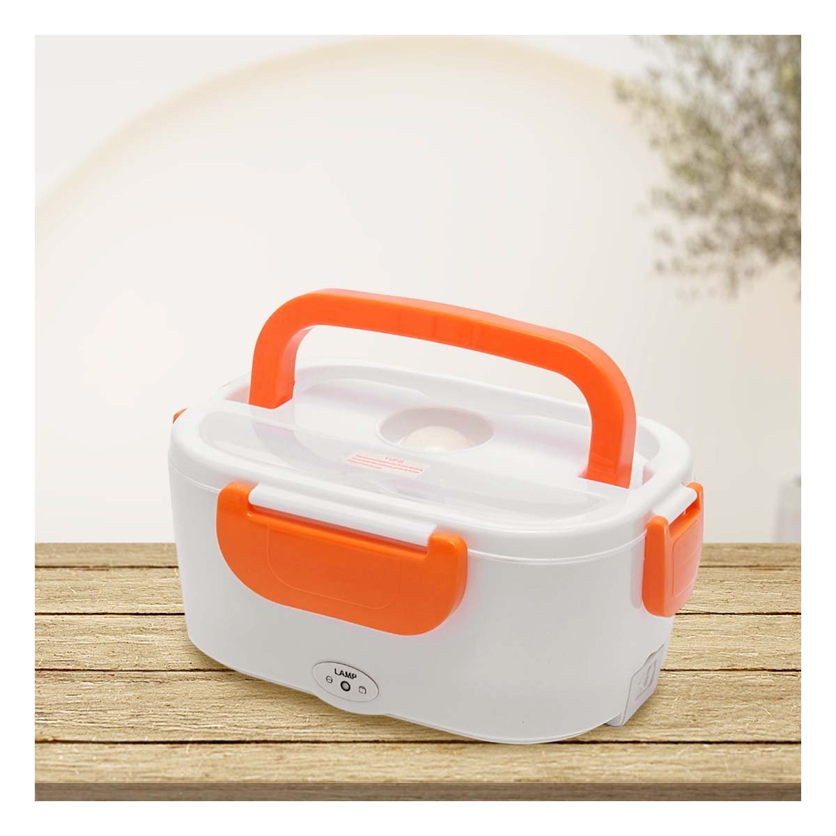 PACK2 ORGANIZADOR ELECTRICO PARA MANTENER COMIDA CALIENTE Y FACIL DE TRANSPORTAR NARANJA - 5