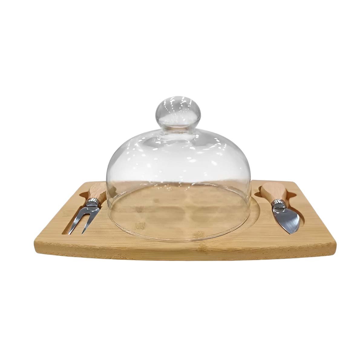 PACK2 SOPORTE DE MADERA CON TAPA DE VIDRIO Y ACCESORIOS PARA BUFFET MADERA Y+REGALO STICKER - 2