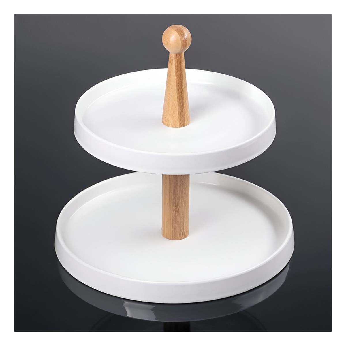 BASE 2 NIVELES DE CERAMICA QUE MANTIENE PRODUCTOS SEGUROS Y ORGANIZADOS Y+POST IT - 3