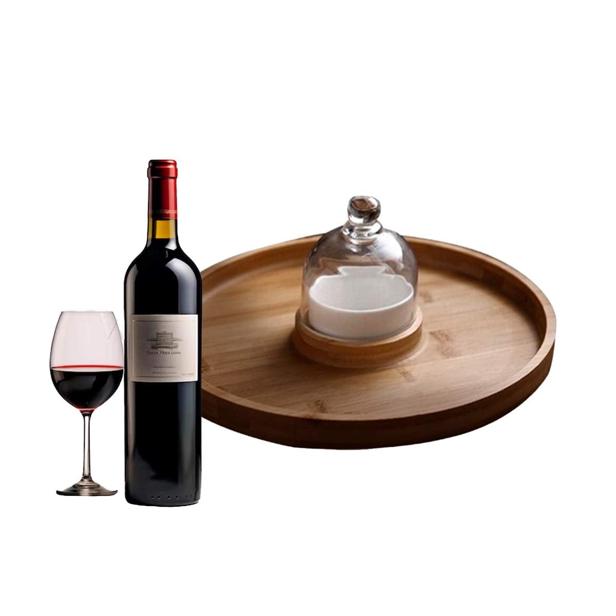 BASE CIRCULAR CON MINI CUPULA Y BOWL PARA POSTRES Y APERITIVOS Y+LIGAS REGALO - 3
