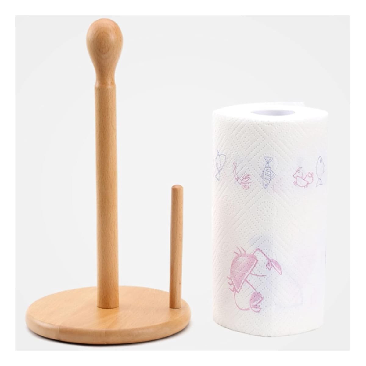 PACK6 APOYA COMPACTO DE MADERA VERTICAL CON CABECITA Y BASE CIRCULAR Y+REGALO STICKER - 3
