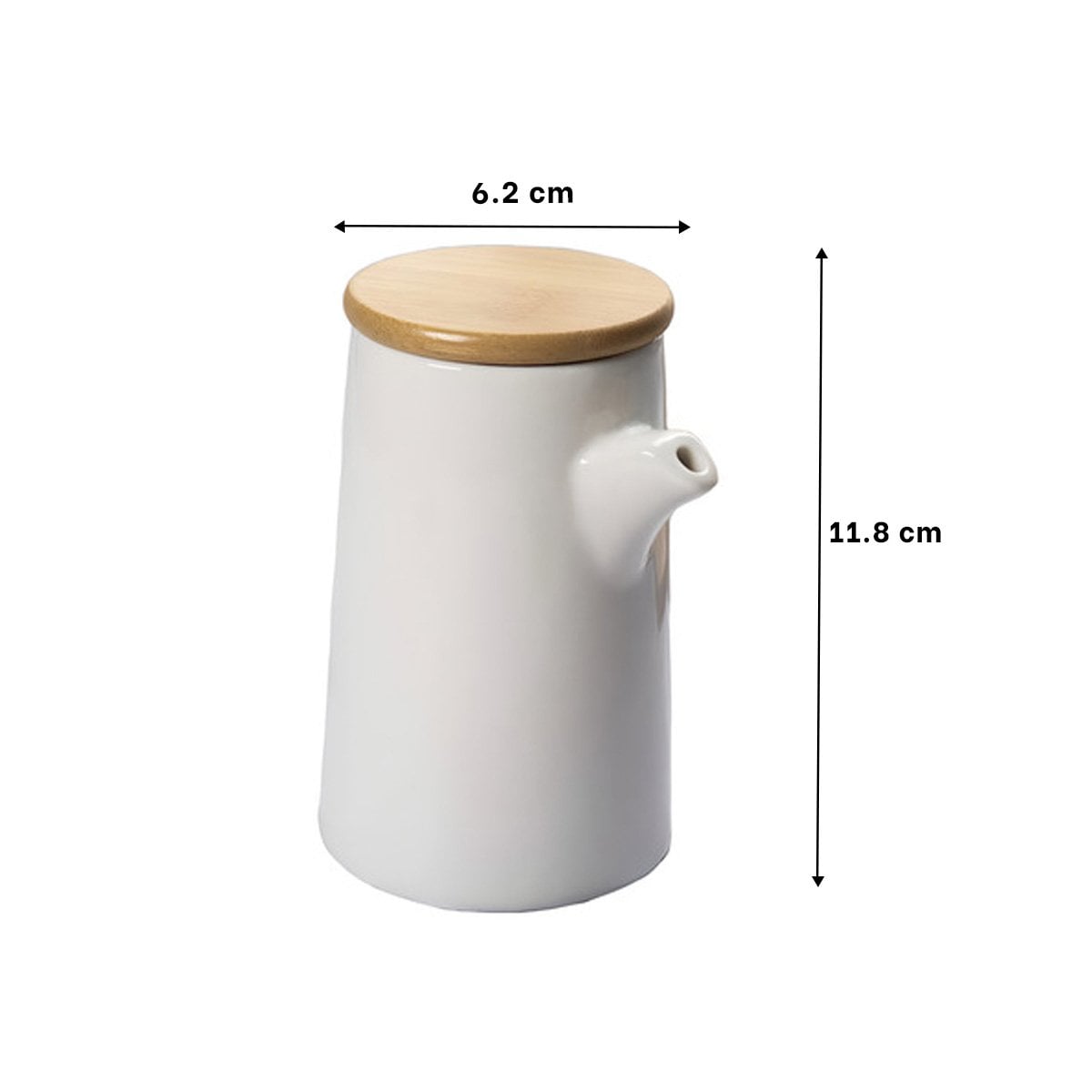 PACK6 CONTENEDOR DE CERAMICA CON TAPA PARA SERVIR LIQUIDOS DE FORMA ELEGANTE Y+REGALO STICKER - 4