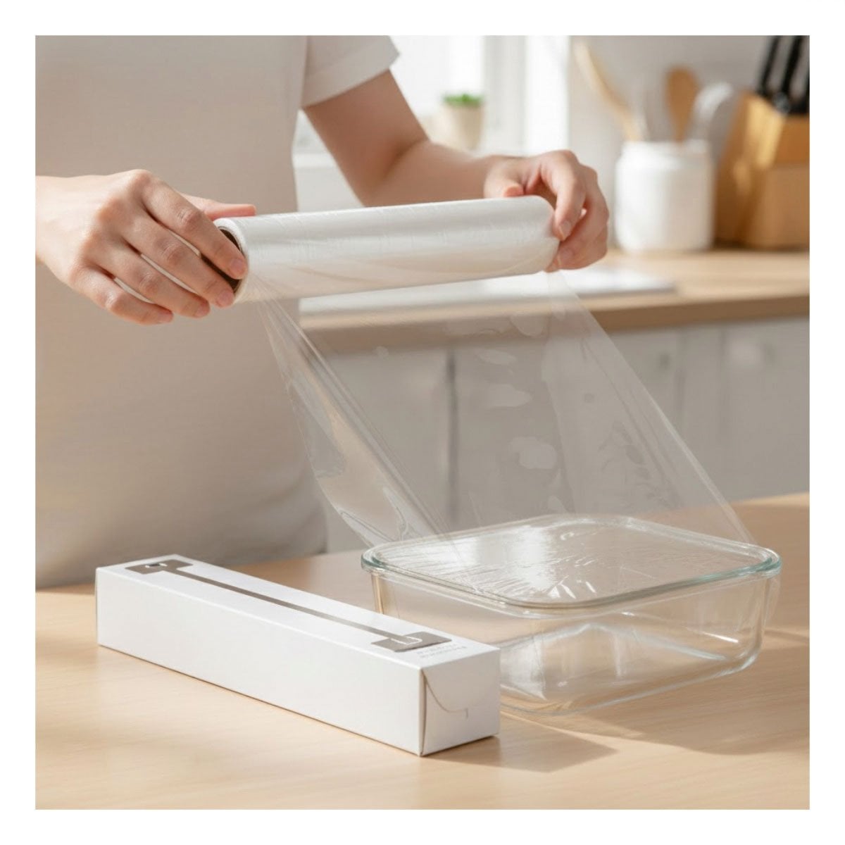 PACK4 CAPA PLASTICA TRANSPARENTE PARA ALIMENTOS 20M X 30CM USO DIARIO - 2