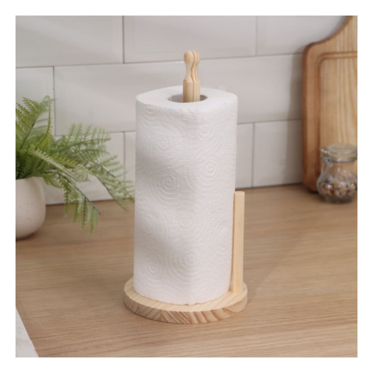 PACK4 SUJETA COMPACTA VERTICAL DE MADERA CON DOBLE PALO Y BASE FIRME - 5