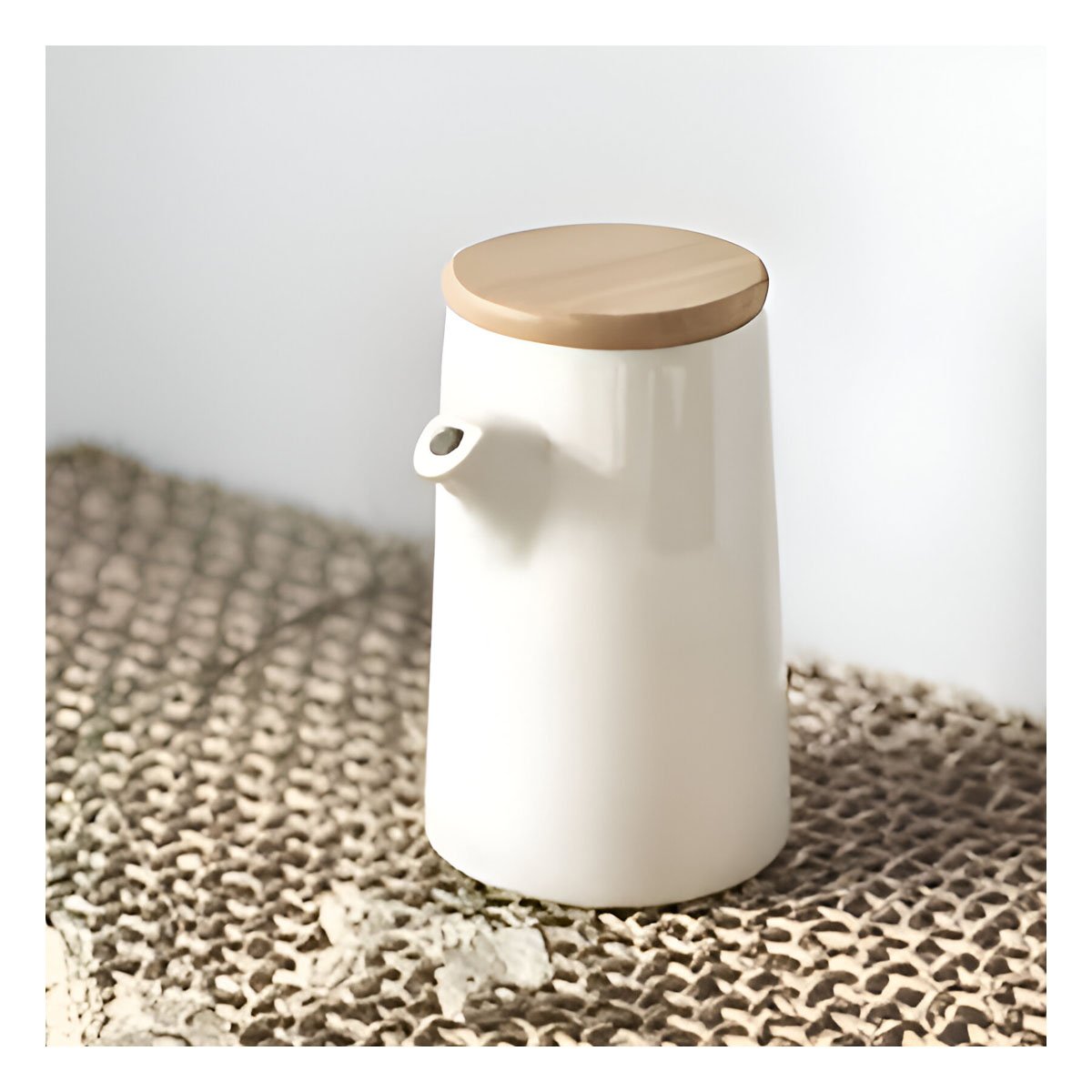 RECIPIENTE DE CERAMICA CON TAPA PARA USO DIARIO Y DECORACION Y+POST IT - 2