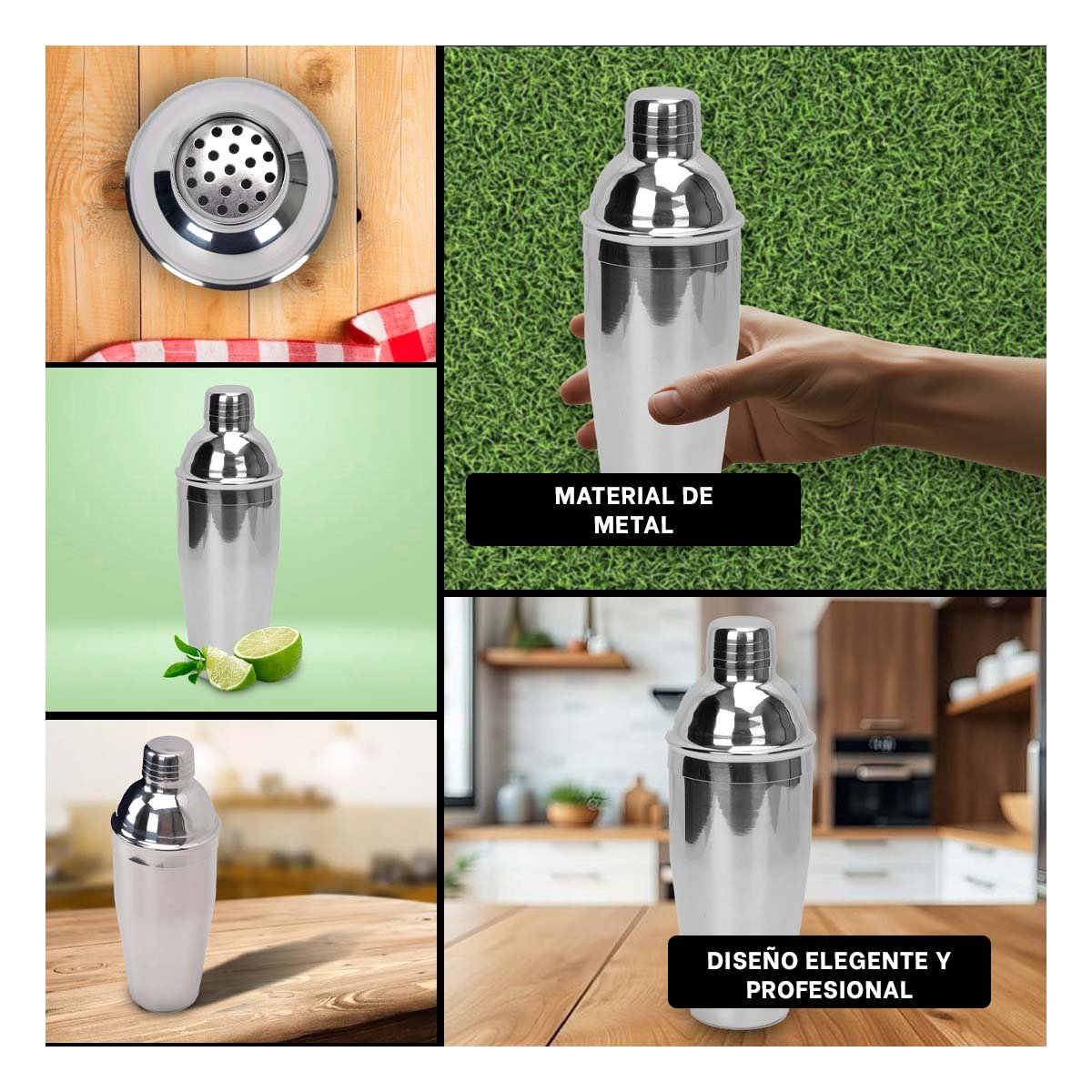 PACK2 ENVASE METALICO PLATEADO FACIL DE LIMPIAR Y TRANSPORTAR 8,5X23,5CM Y+PAPEL REGALO - 3