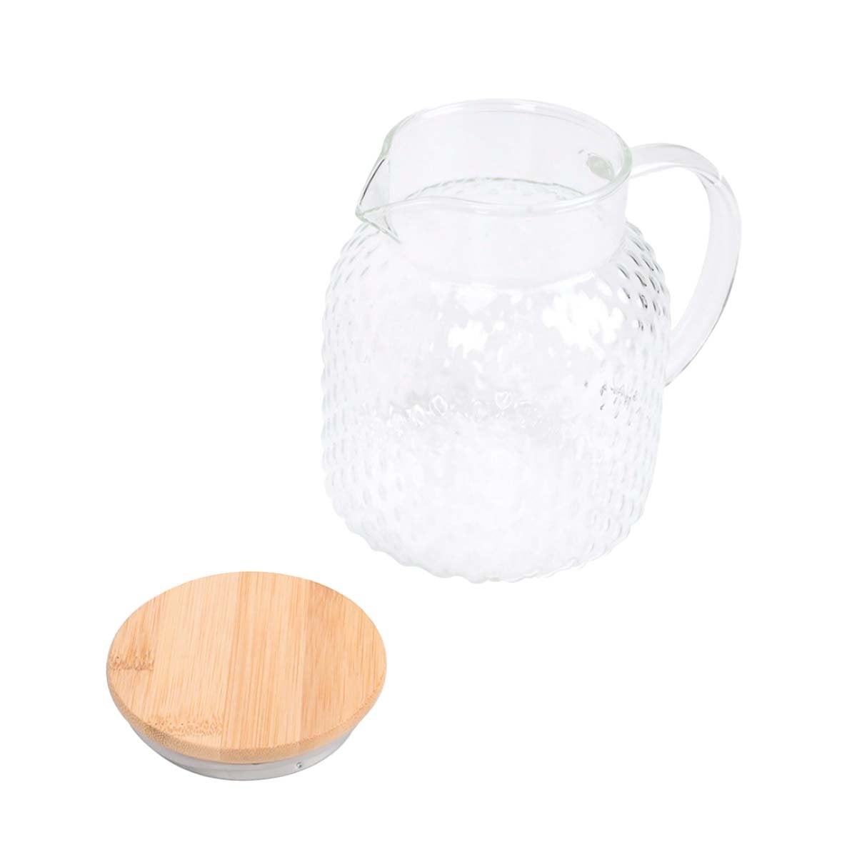 DISPENSADOR ELEGANTE CON TAPA DE MADERA PARA MESA DE COMEDOR TRANSPARENTE Y+REGALO STICKER - 3