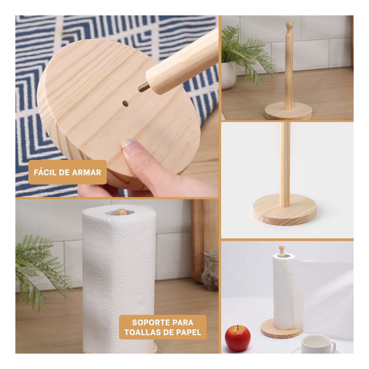 SUJETA ELEGANTE VERTICAL CON CABECITA LARGA Y BASE CIRCULAR HOGAR Y+POST IT - 5