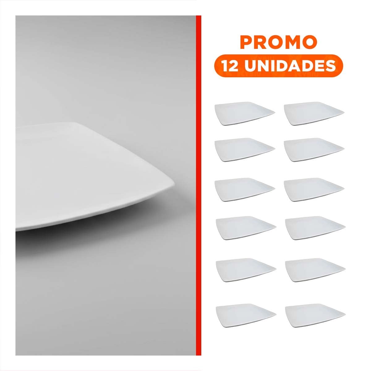 PACK12 BOWL TRADICIONAL CUADRADO PARA COCINA CASERA EN HOGAR Y+REGALO STICKER - 1