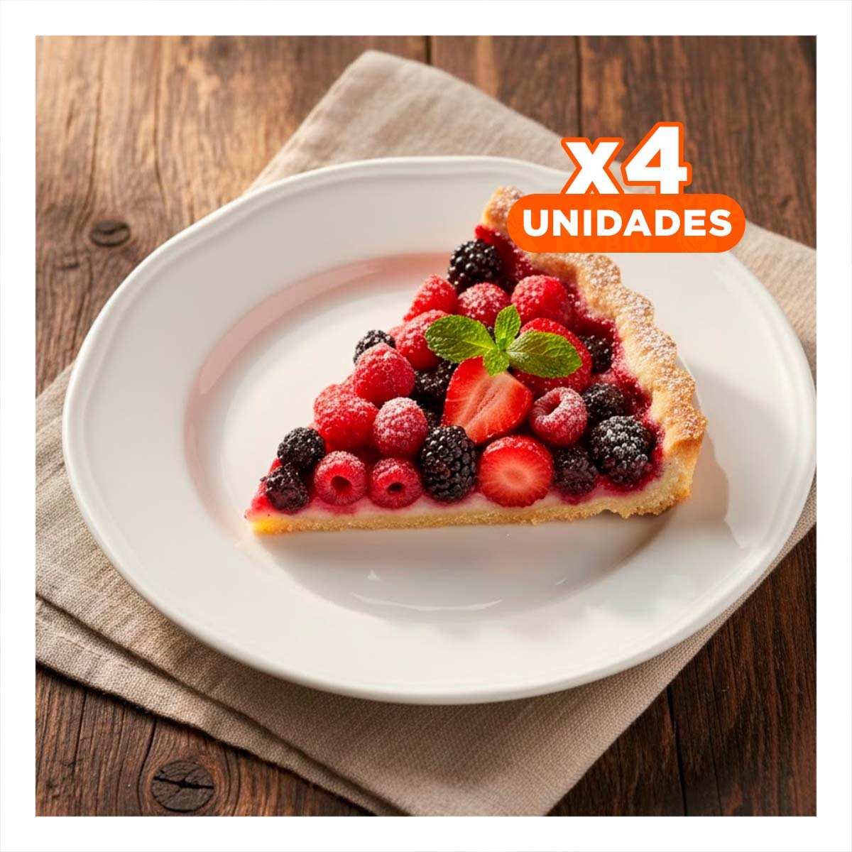 PACK4 PLATOS DECORATIVOS BLANCO PARA PRESENTACIONES DE ALIMENTOS CON ESTILO - 1