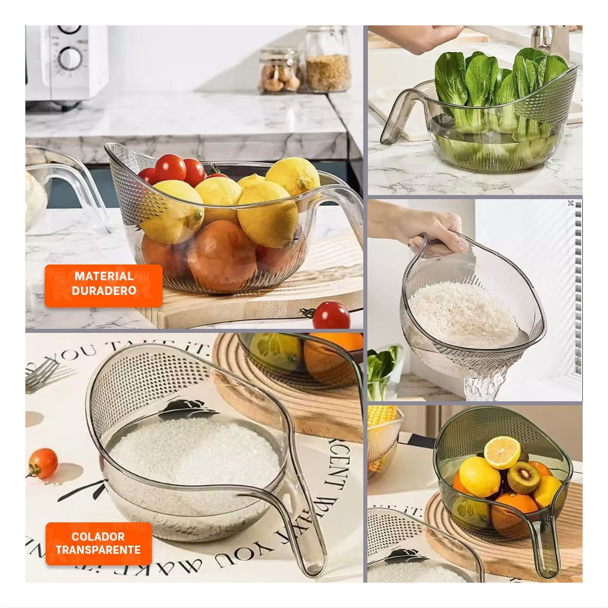 ESCURRIDOR DE COCINA CON MANGO COMODO Y FACIL LIMPIEZA Y+POST IT - 5