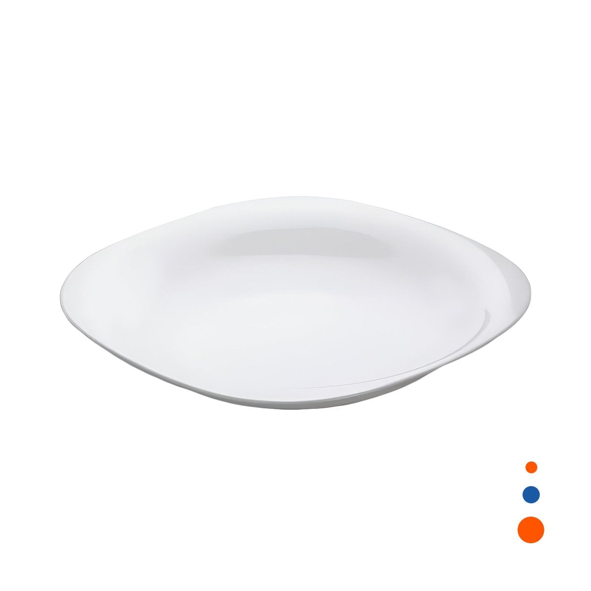 PACK4 ACCESORIO PARA COMEDOR BLANCO CON FORMA CUADRADA Y BORDE CURVO Y+PAPEL REGALO - 3