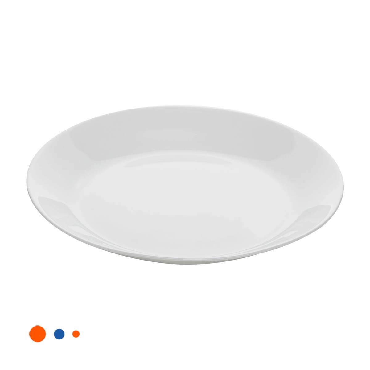 PACK6 MENAJE DE HOGAR CIRCULAR SEMI HONDO BLANCO PARA REUNIONES Y+REGALO STICKER - 2