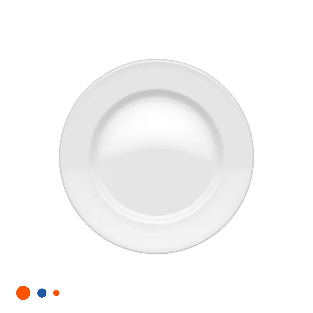 PACK6 BLANCO COMPLEMENTO CIRCULAR PARA MESA DE COMEDOR Y+REGALO STICKER - 2