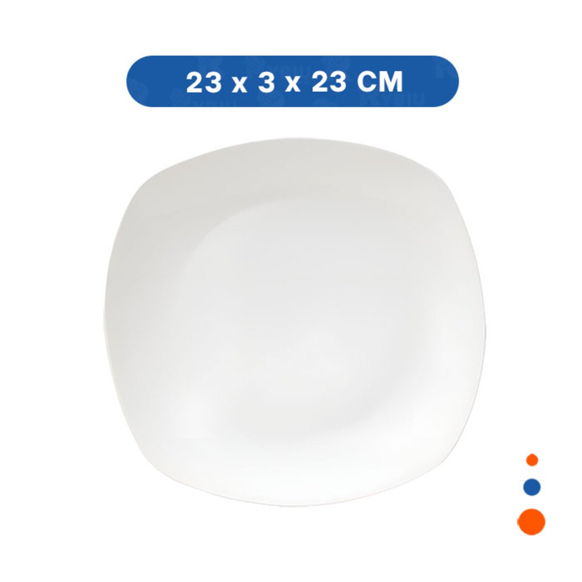 PACK2 PIEZA PARA HOGAR BLANCA CON FORMA CUADRADA - 4