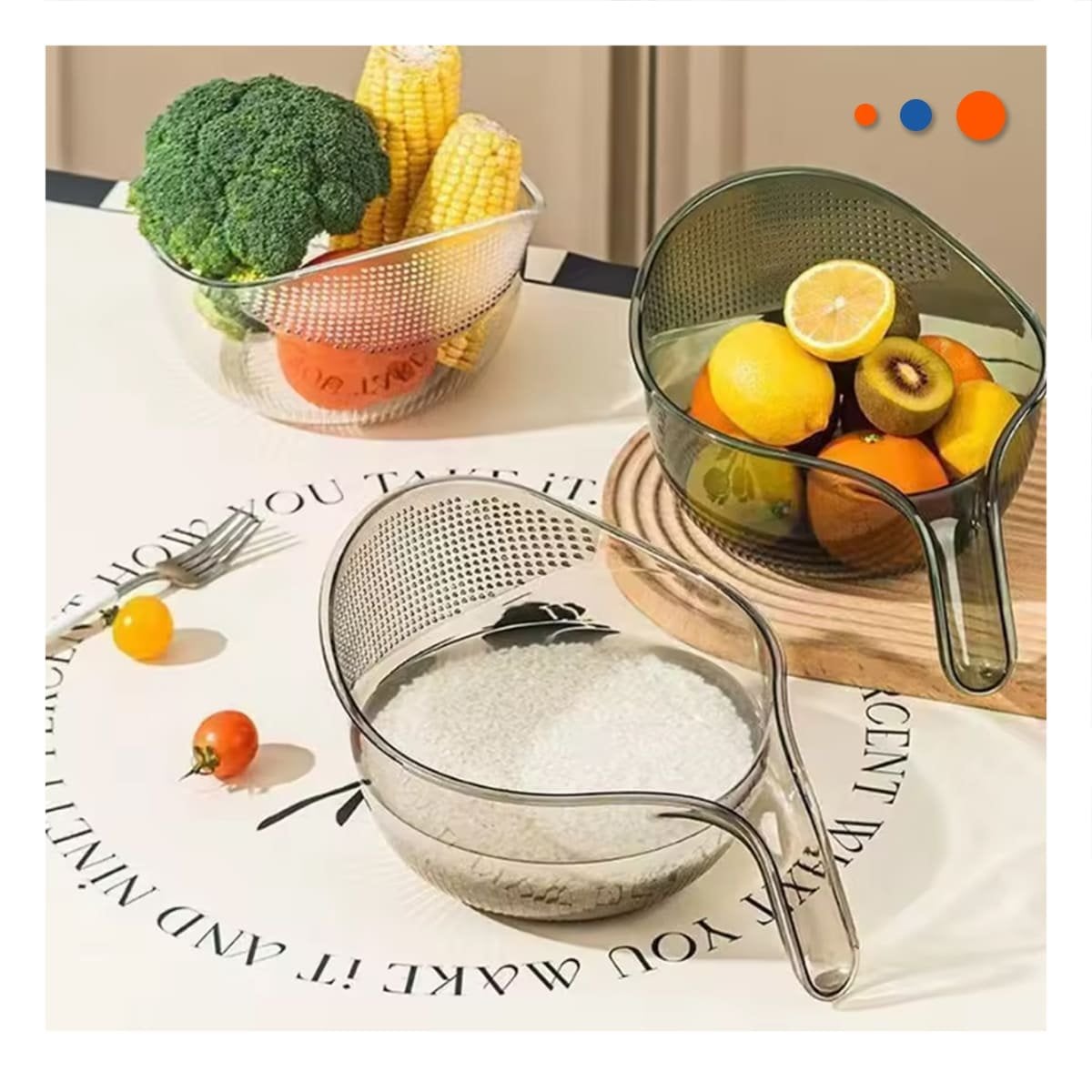 PACK12 FILTRO DURADERO CON MANGO FIRME PARA COCINA Y+PAPEL REGALO - 5