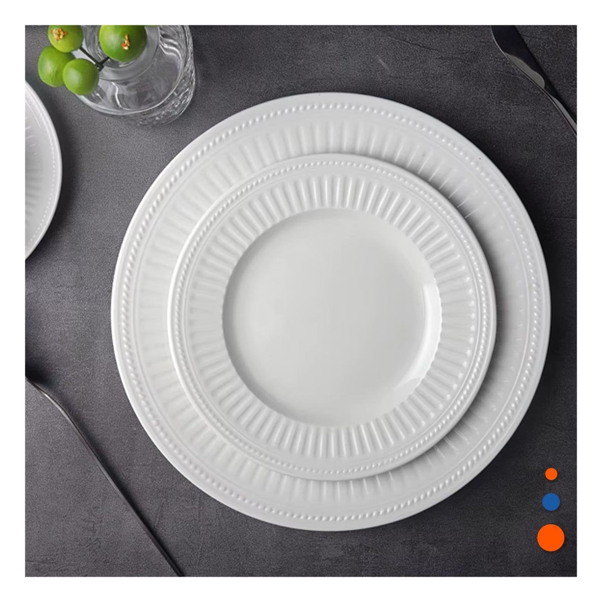 PACK6 COCINA DEL HOGAR CON ACCESORIO BLANCO Y RAYAS VERTICALES Y+PAPEL REGALO - 2
