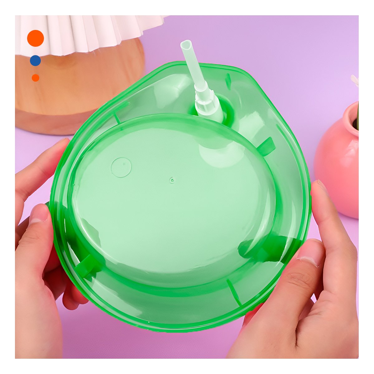 SISTEMA MANUAL PARA JABON LAVAVAJILLA CIRCULAR VERDE LIMON EN COCINA Y+REGALO STICKER - 2