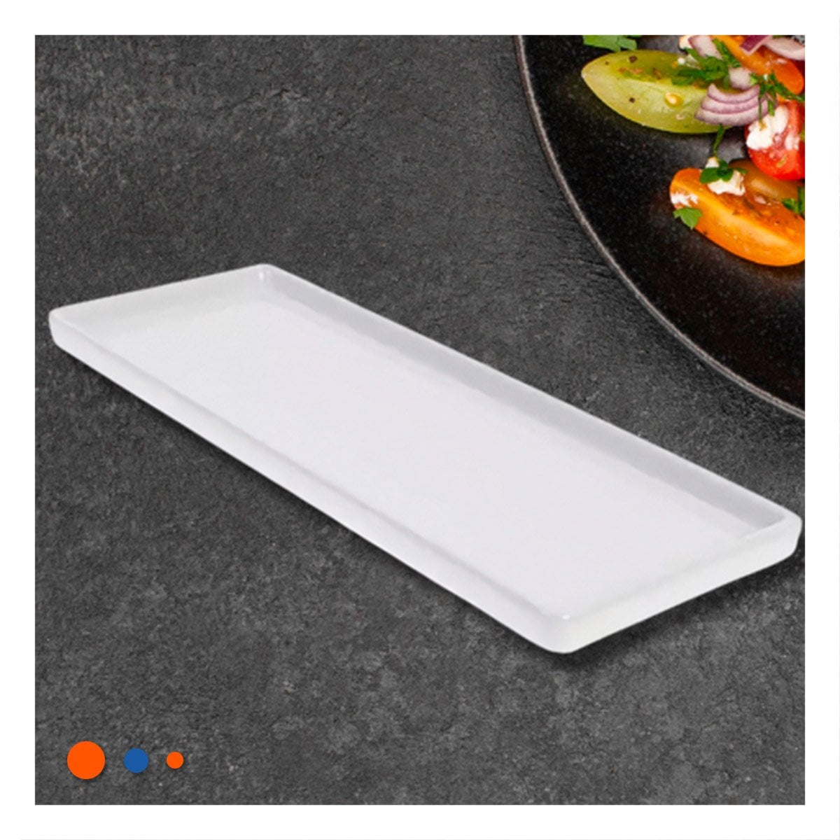 PACK2 VAJILLA RESISTENTE RECTANGULAR PARA USO DIARIO EN HOGAR MODERNO - 2