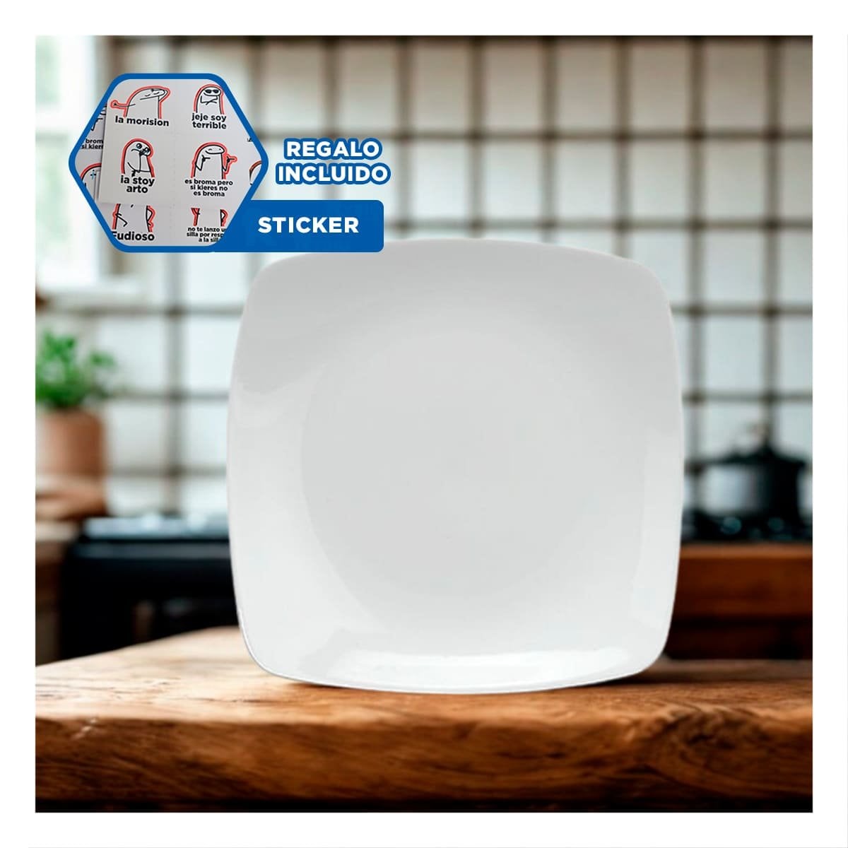ARTICULO GEOMETRICO CUADRADO PARA MESA DE HOGAR MODERNO Y FUNCIONAL Y+REGALO STICKER - 1