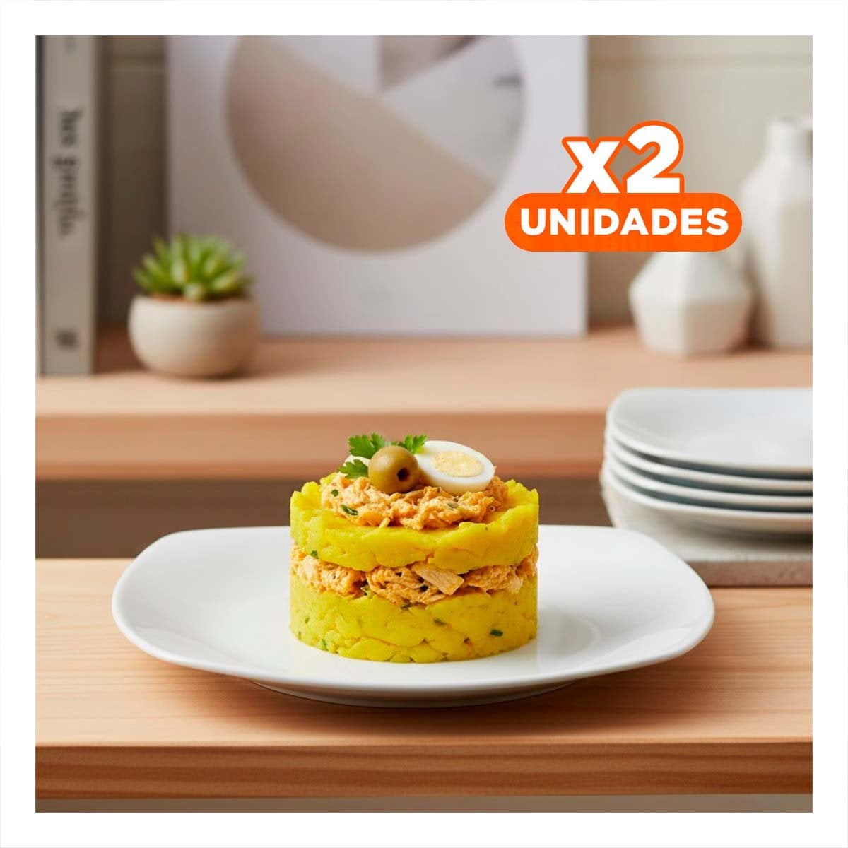 PACK2 RECIPIENTE RESISTENTE CUADRADO CON BORDE CURVO PARA COMEDOR Y+REGALO STICKER - 1