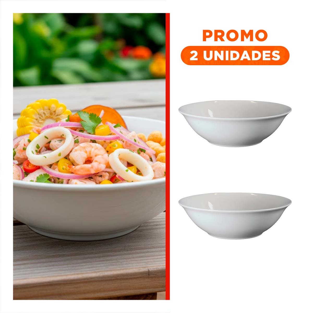 PACK2 VAJILLA MODERNA ONDA PARA PRESENTACION DE ALIMENTOS EN MESA - 1