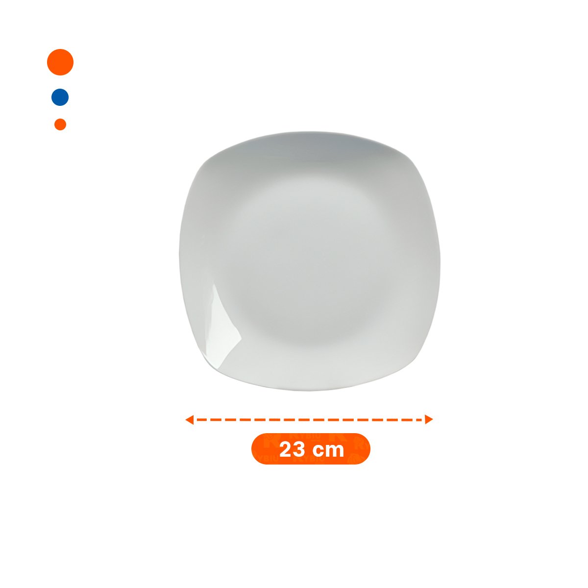 ARTICULO CUADRADO CON BORDE CURVO PARA SERVIR COMIDAS CASERAS Y+REGALO STICKER - 4