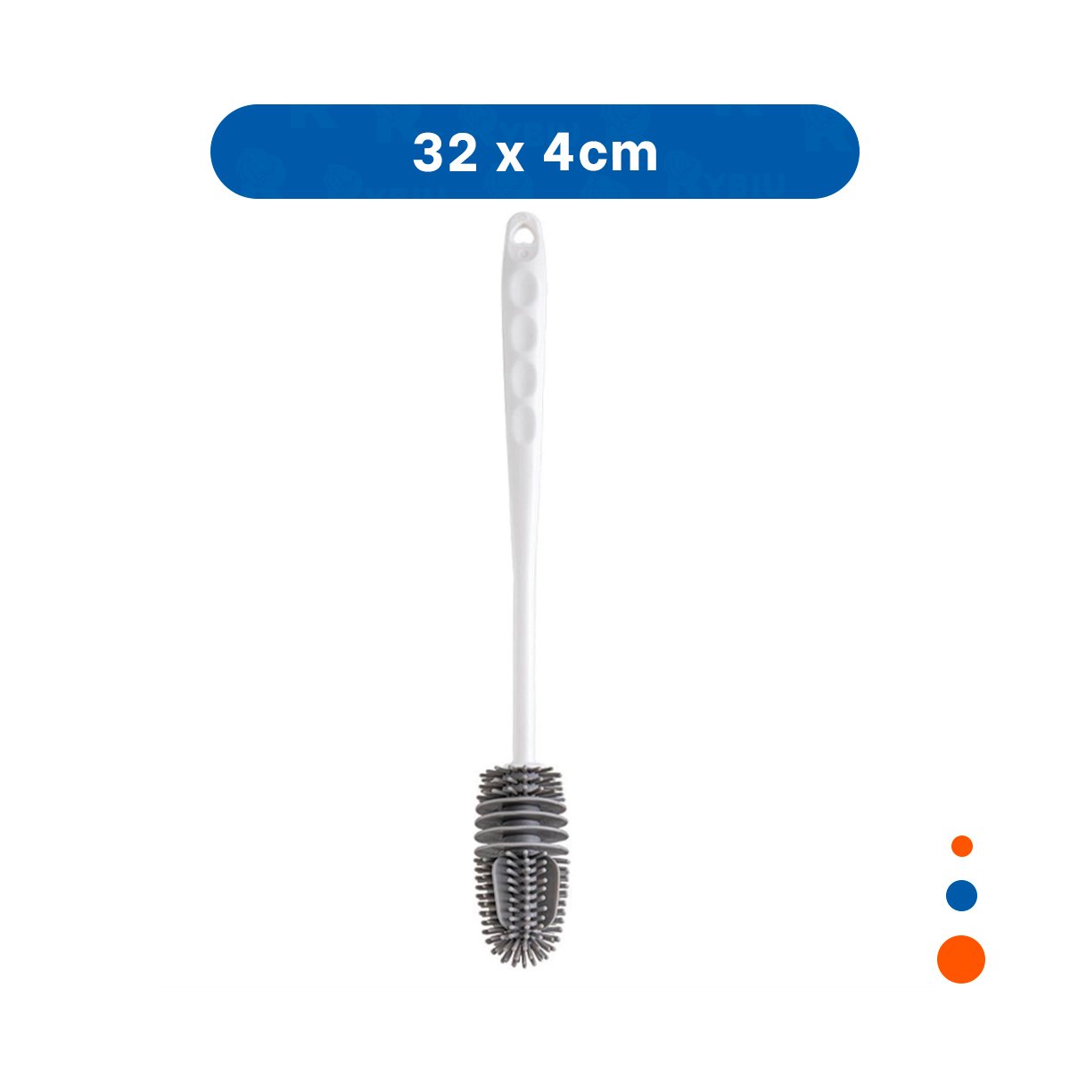 PACK6 BROCHA PRACTICA DE SILICONA BLANCA PARA BOTELLAS EN HOGAR Y+REGALO STICKER - 4
