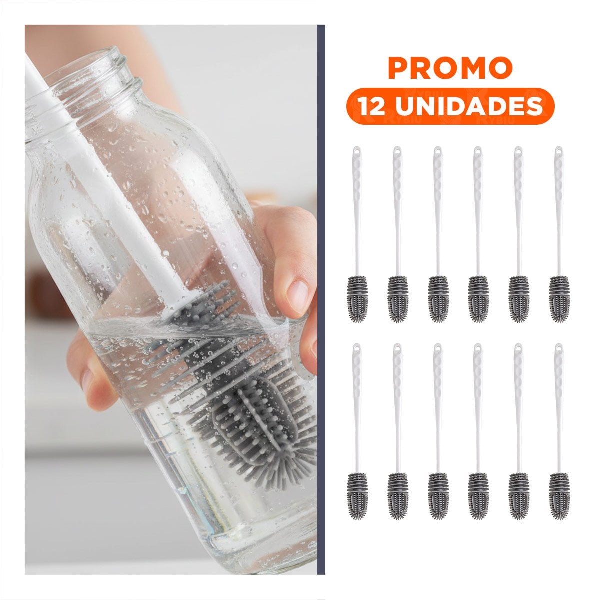 PACK12 ACCESORIO PRACTICO DE SILICONA BLANCO PARA BOTELLAS EN COCINA Y+REGALO STICKER - 1