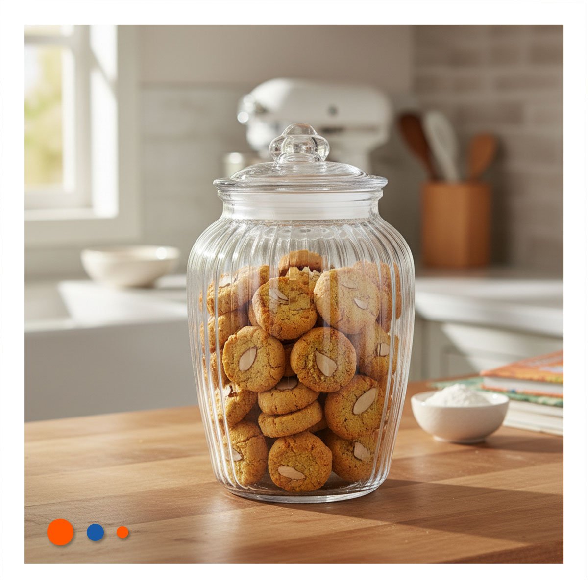 PACK12 RECIPIENTE MODERNO DE VIDRIO CON TAPA CHUPON 24X14 CM RAYAS Y+REGALO STICKER - 3