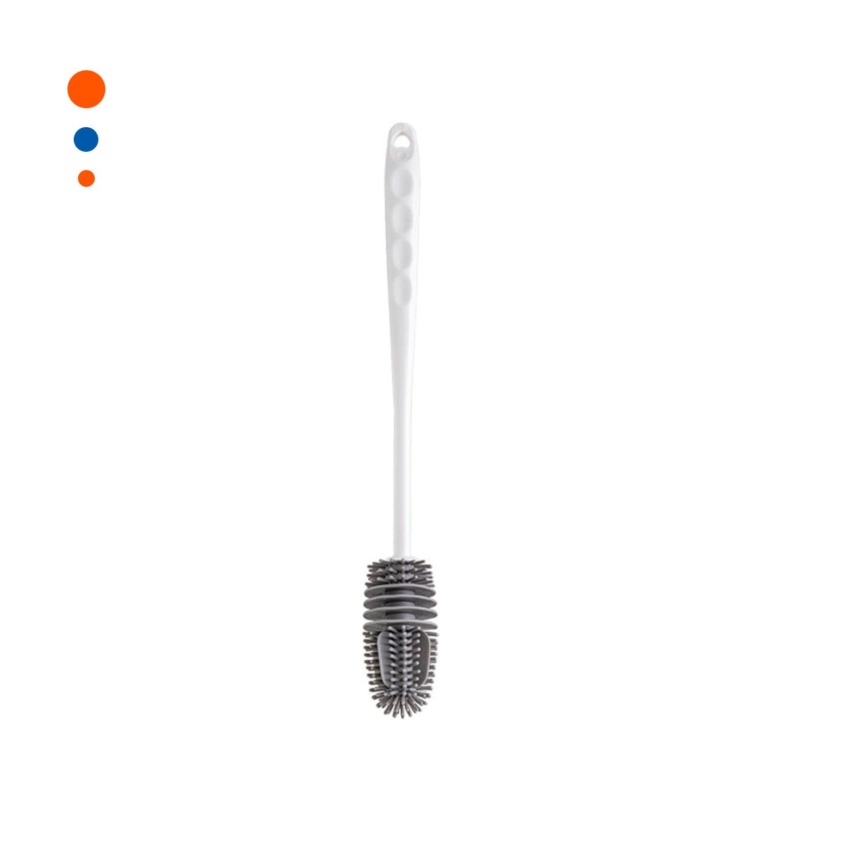 PACK2 BROCHA MULTIUSO DE SILICONA BLANCA PARA BOTELLAS EN COCINA Y+REGALO STICKER - 2
