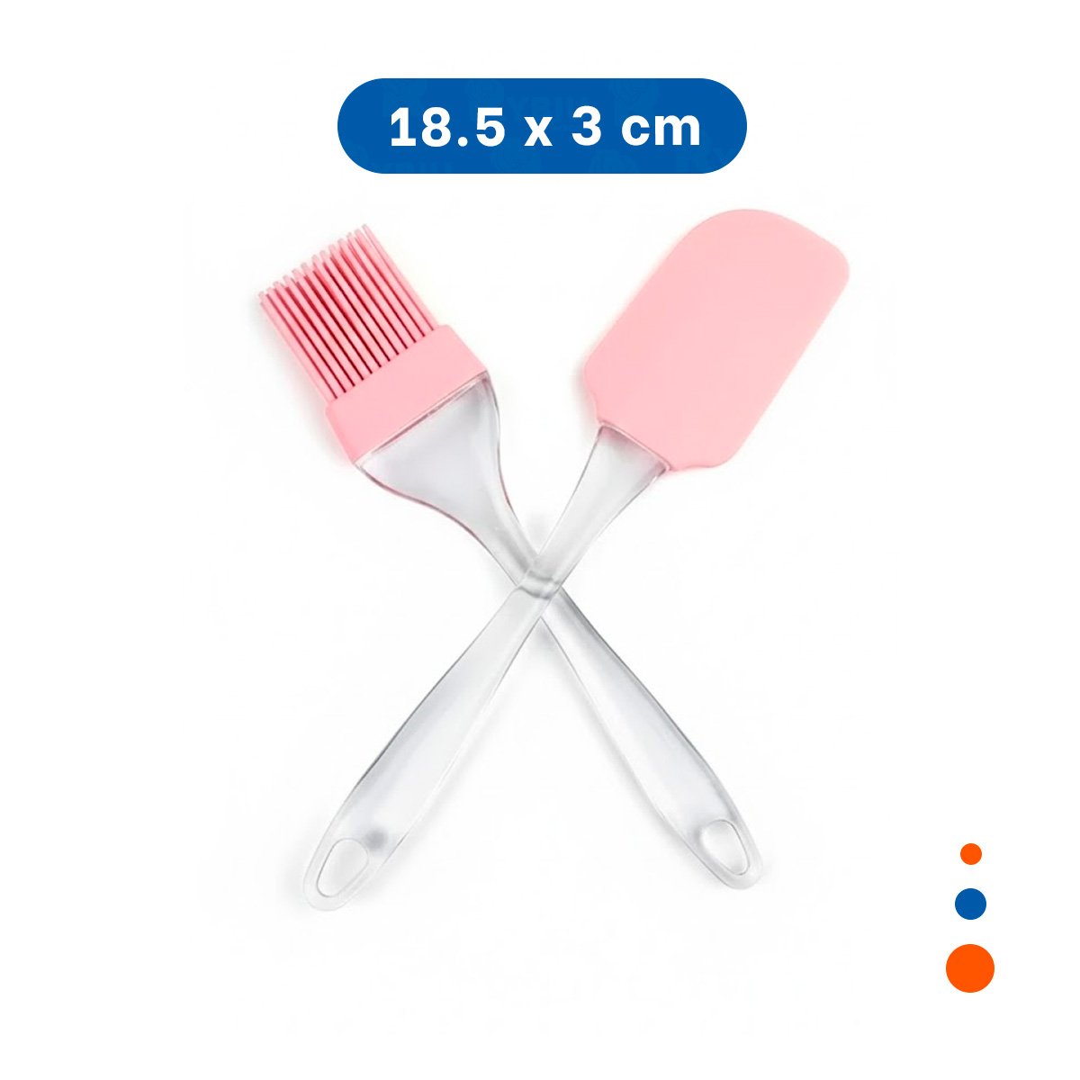 PACK12 COMBO COCINA ESPATULA Y BROCHA DE SILICONA ROSADO PARA REPOSTERIA Y+PAPEL REGALO - 4