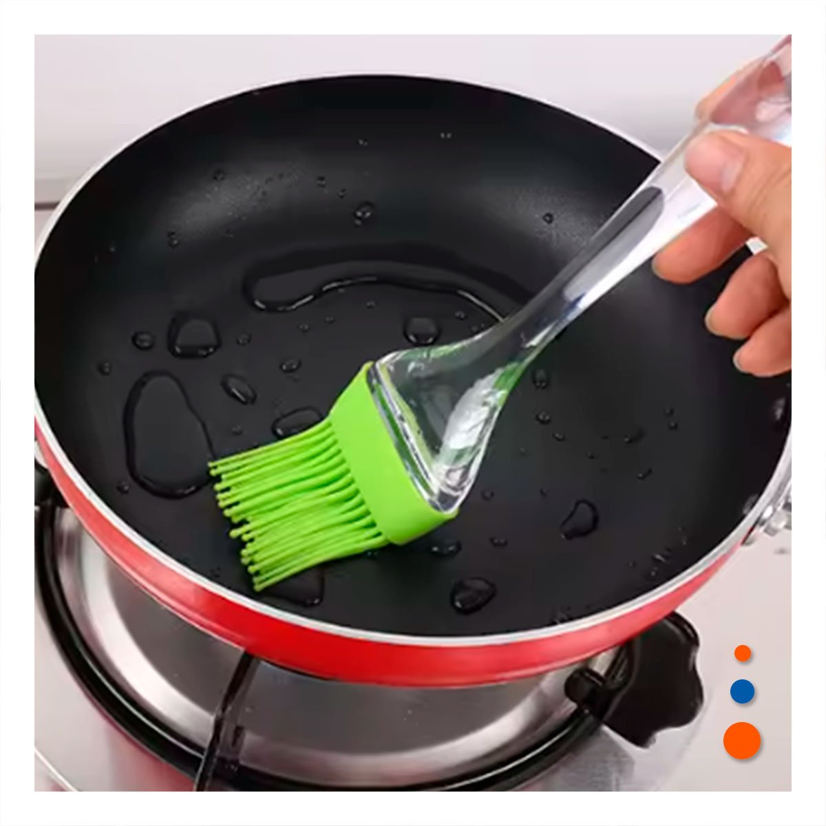 EQUIPO COCINA ESPATULA Y BROCHA DE SILICONA VERDE LIMON Y+LIGAS REGALO - 1