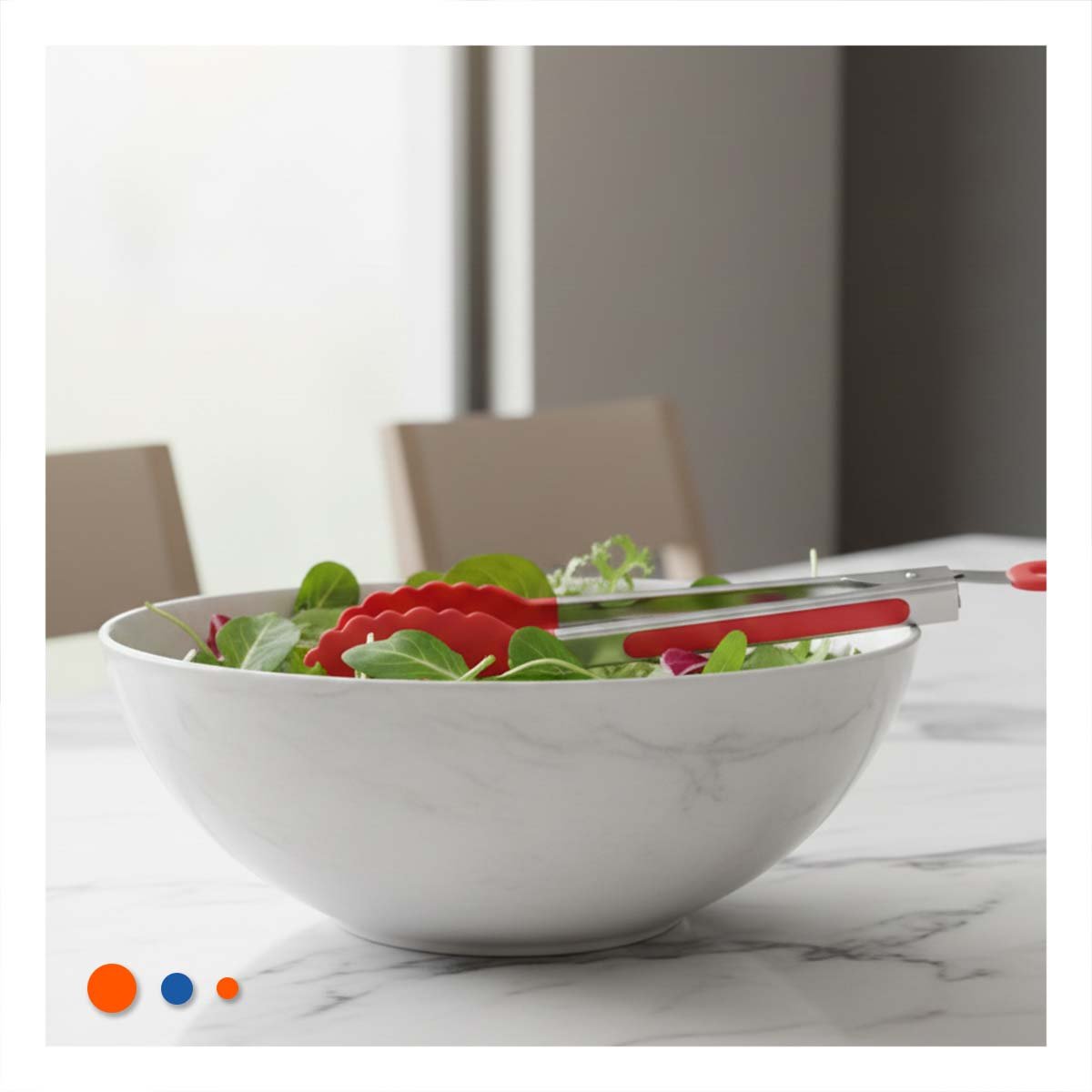 ALICATE DURABLE 21CM EN ROJO PARA COCINA Y USO DIARIO HOGAR Y+REGALO STICKER - 2