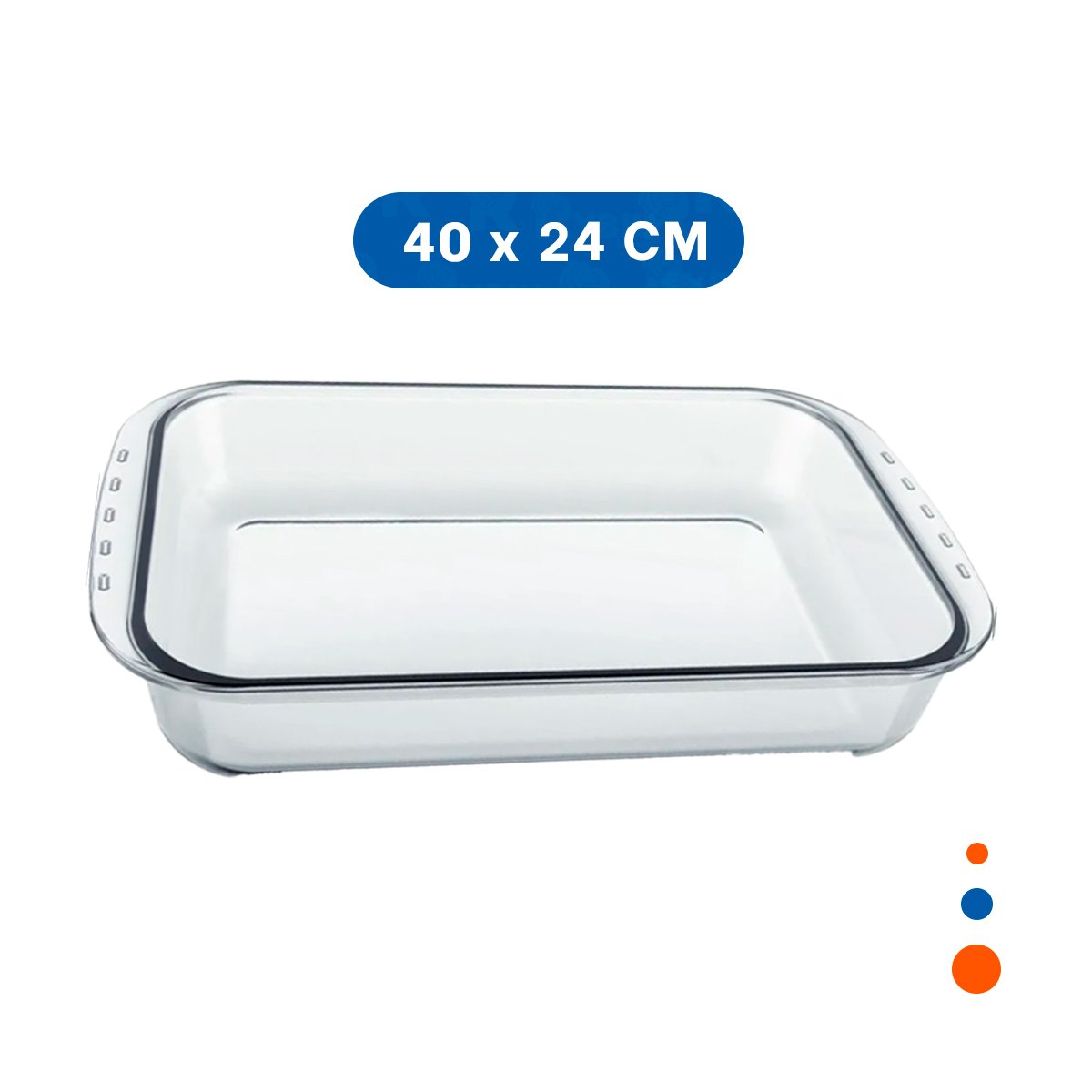 CRISTALERIA RECTANGULAR DE VIDRIO 40X24X72 CM TRANSPARENTE PARA COCINA HOGAR Y+PAPEL REGALO - 4