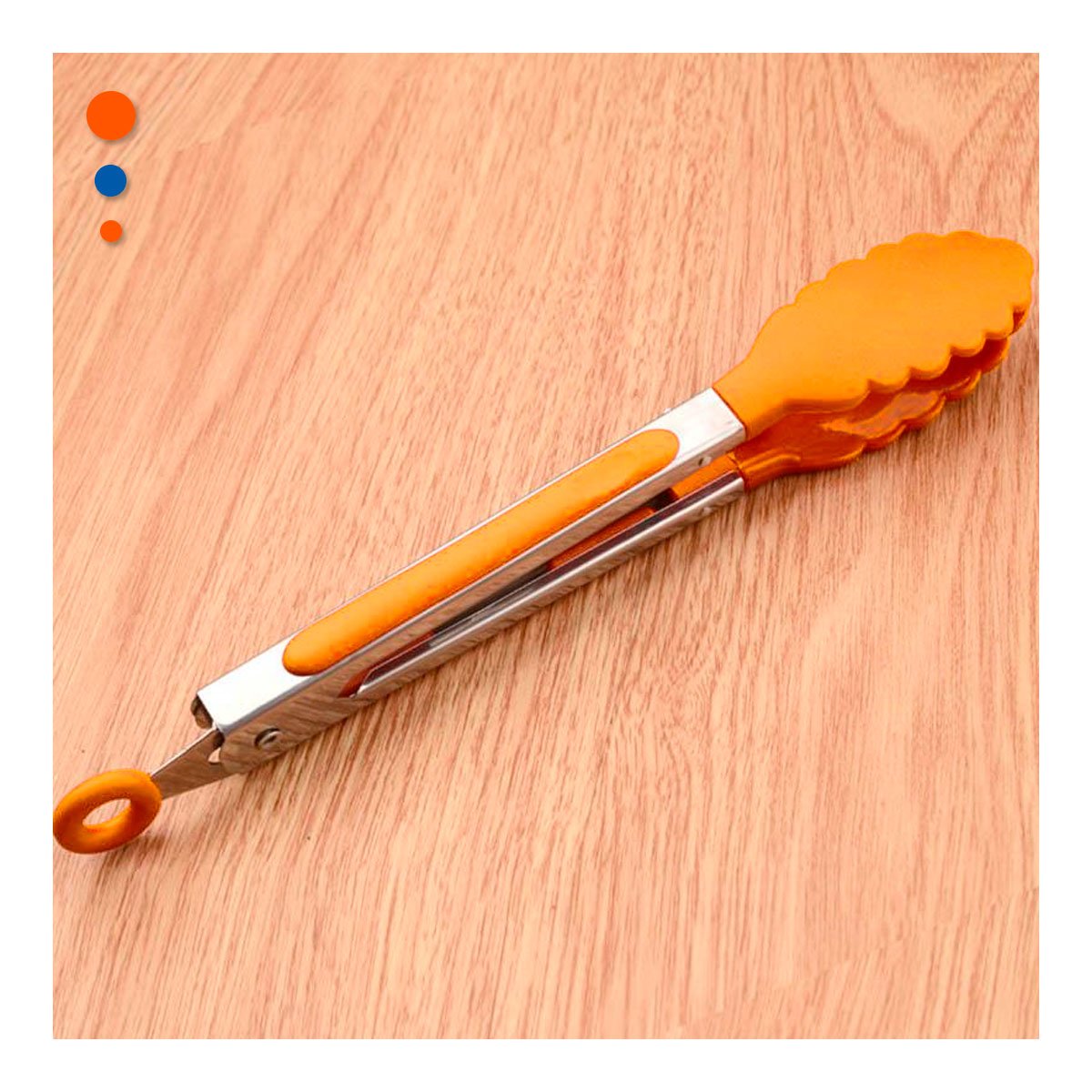 PACK12 UTENSILIO PRACTICO 21CM NARANJA PARA HOGAR Y COCINA - 5