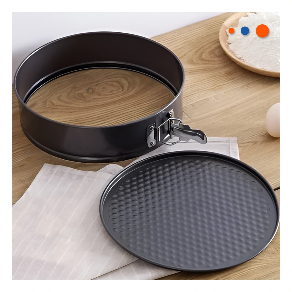PACK2 COLECCION PREMIUM DESMONTABLE PLATEADO 3 MOLDES CIRCULARES - 5