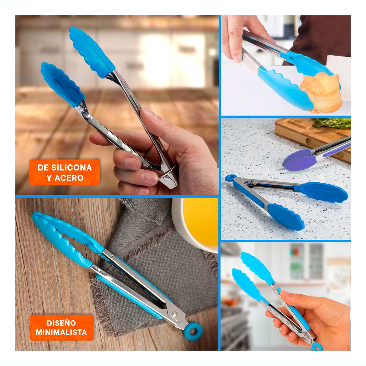 SUJECION DE COCINA 21CM CELESTE DURADERA PARA COCINA MODERNA - 5