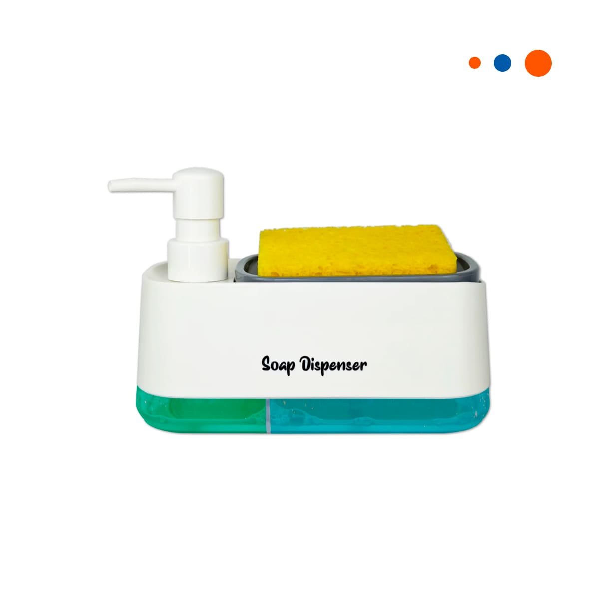 PACK4 IMPLEMENTO DOBLE DE JABON LIQUIDO LAVAVAJILLA PARA COCINA BLANCO Y+PAPEL REGALO - 3