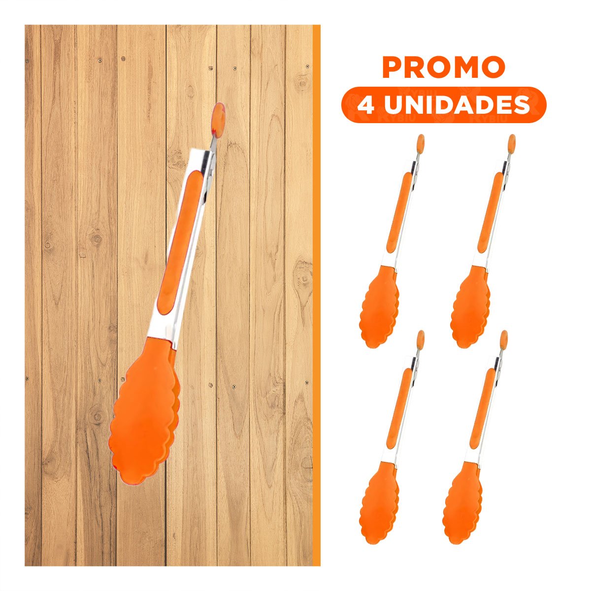 PACK4 HERRAMIENTA RESISTENTE 21CM NARANJA MULTIUSO PARA CASA Y+REGALO STICKER - 1
