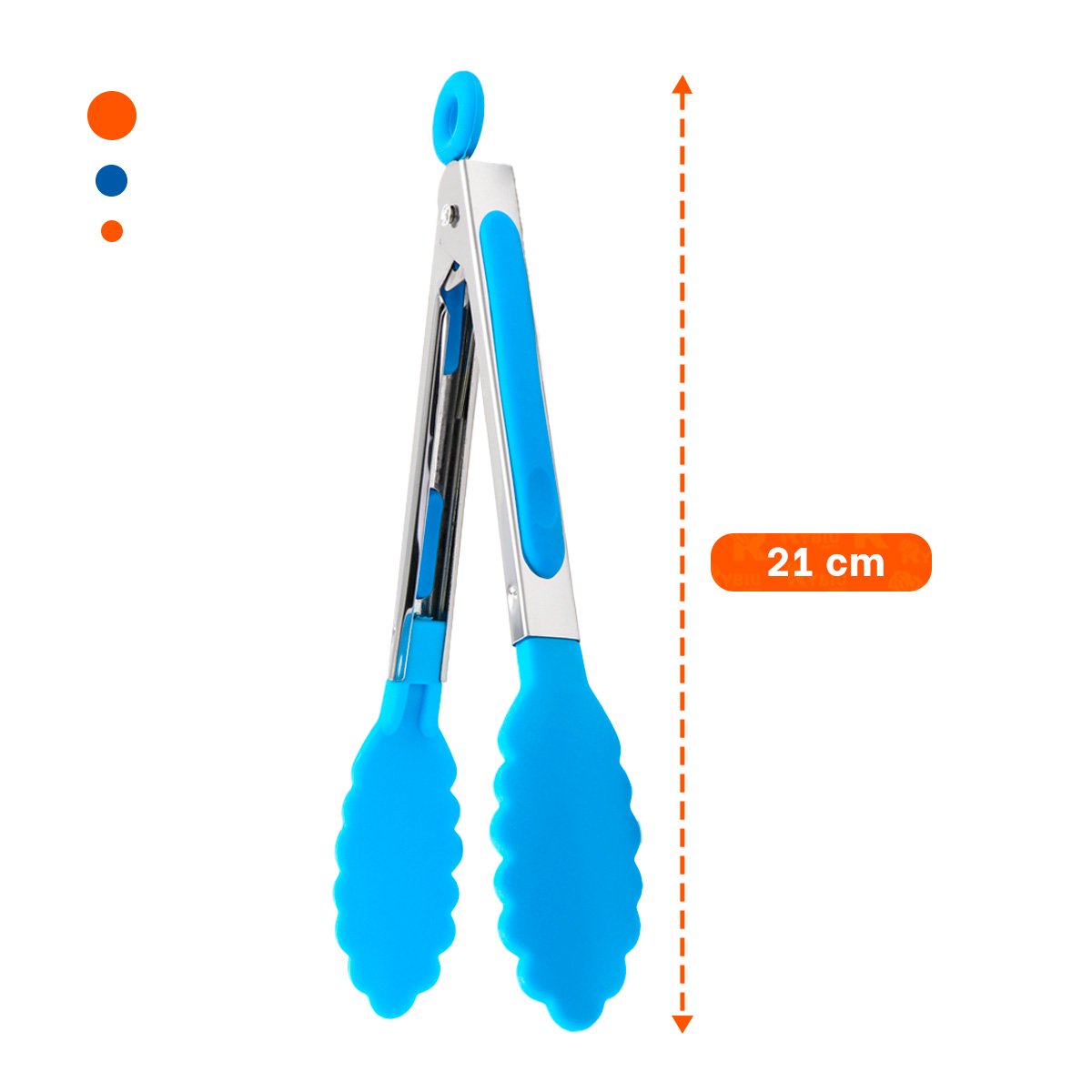 PACK4 ABRAZADERA DE COCINA 21CM CELESTE DURADERA PARA COCINA MODERNA Y+REGALO STICKER - 4