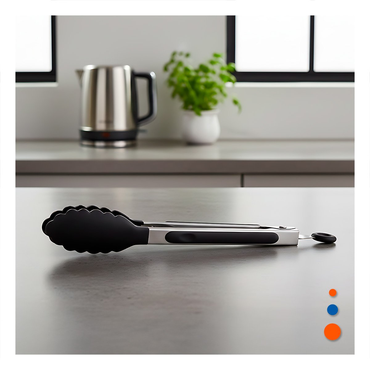 PACK4 DURADERO MULTIUSO DE COCINA 21CM EN COLOR NEGRO PRACTICO Y+PAPEL REGALO - 5