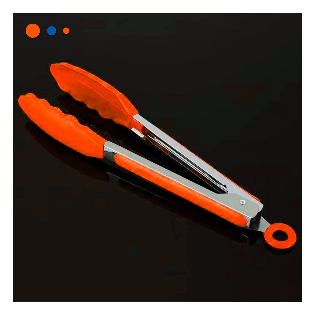 PACK6 UTENSILIO DE COCINA 21CM NARANJA MULTIUSO RESISTENTE Y+REGALO STICKER - 5