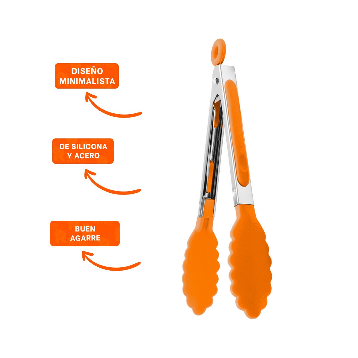 ALICATE RESISTENTE 21CM NARANJA MULTIUSO PARA CASA - 3