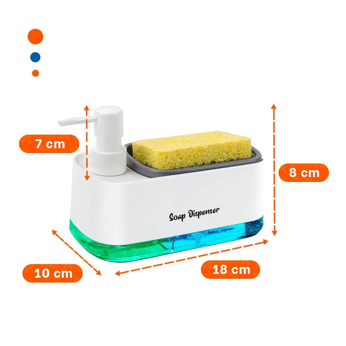 FORMATO DOBLE DE JABON LIQUIDO LAVAVAJILLA PARA COCINA HOGAR BLANCO Y+REGALO STICKER - 4