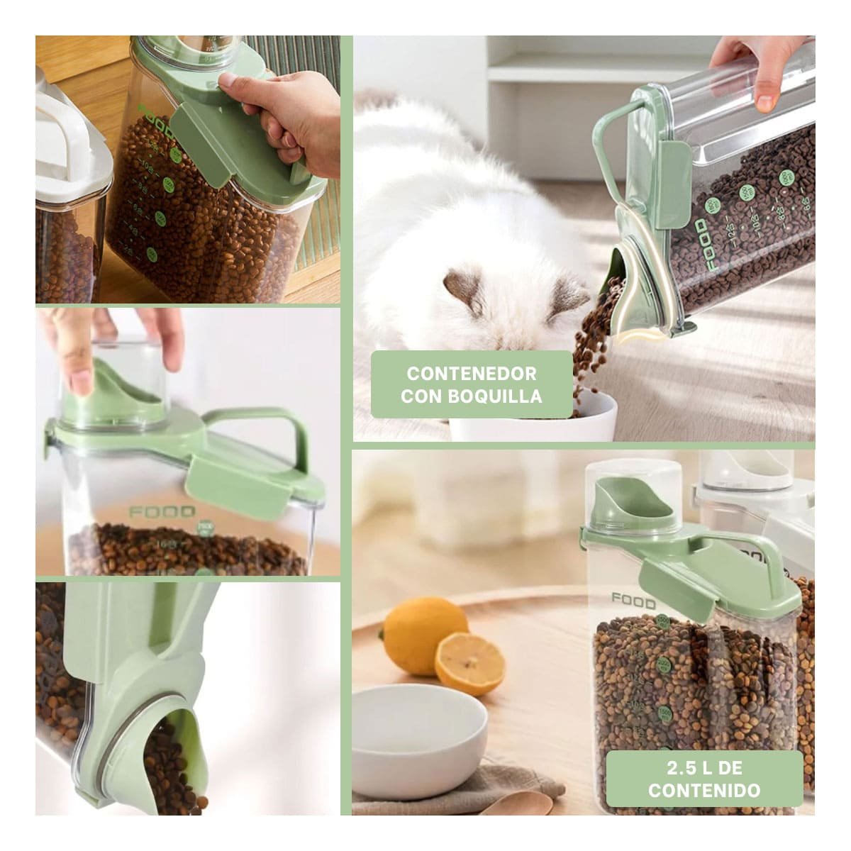 ENVASE CON BOQUILLA TAPA Y ASA 2.5L PRACTICO PARA ALMACENAR BEBIDAS Y+POST IT - 1