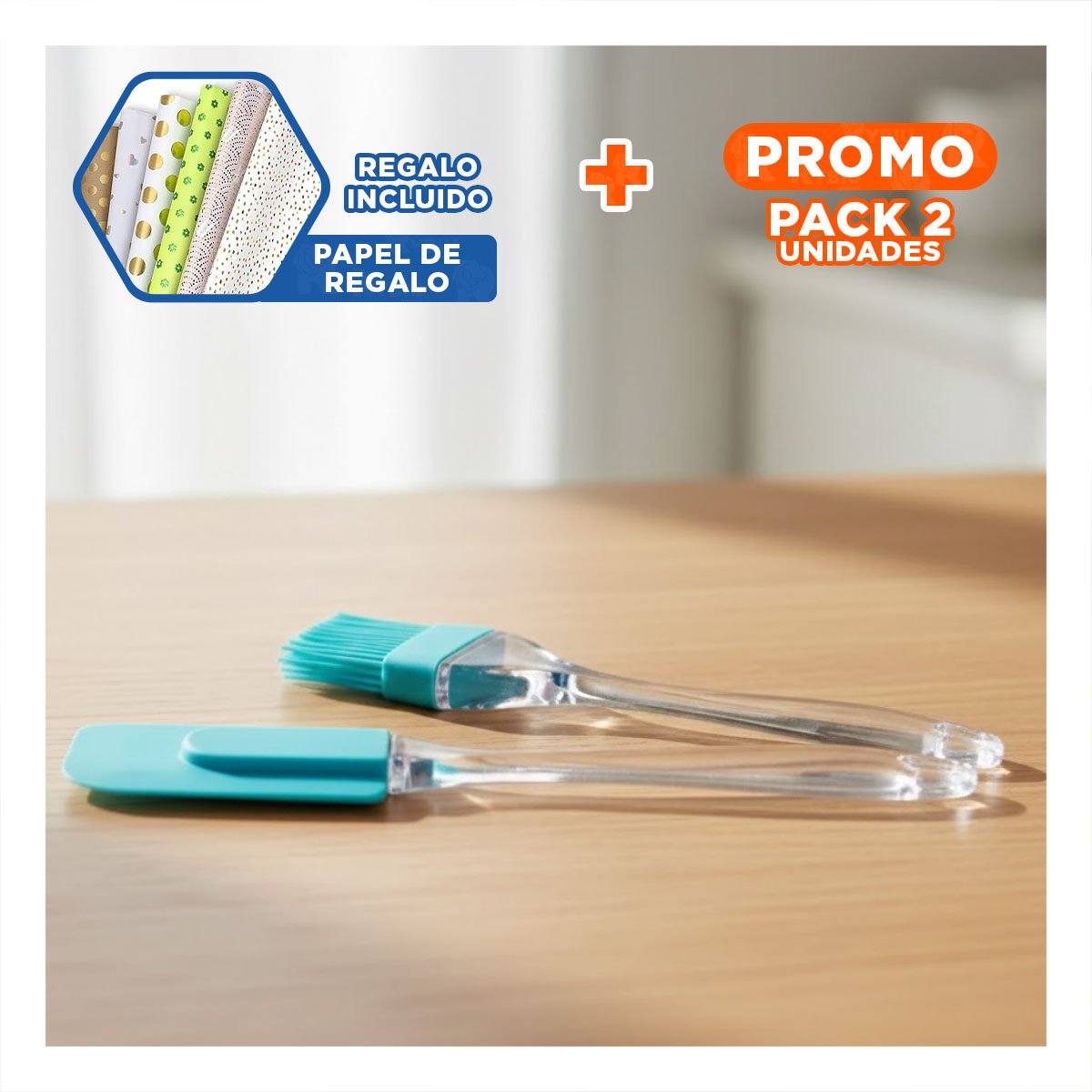 PACK2 EMPAQUE TRANSPARENTE PARA ALIMENTOS 20M X 30CM COCINA Y+PAPEL REGALO - 1