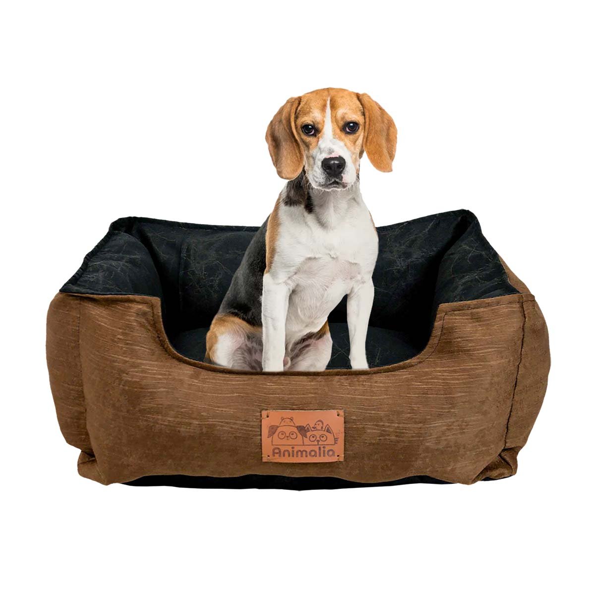 PACK6 ZONA MARRON PARA PERRO TALLA M CON CENTRO NEGRO Y+REGALO STICKER - 2