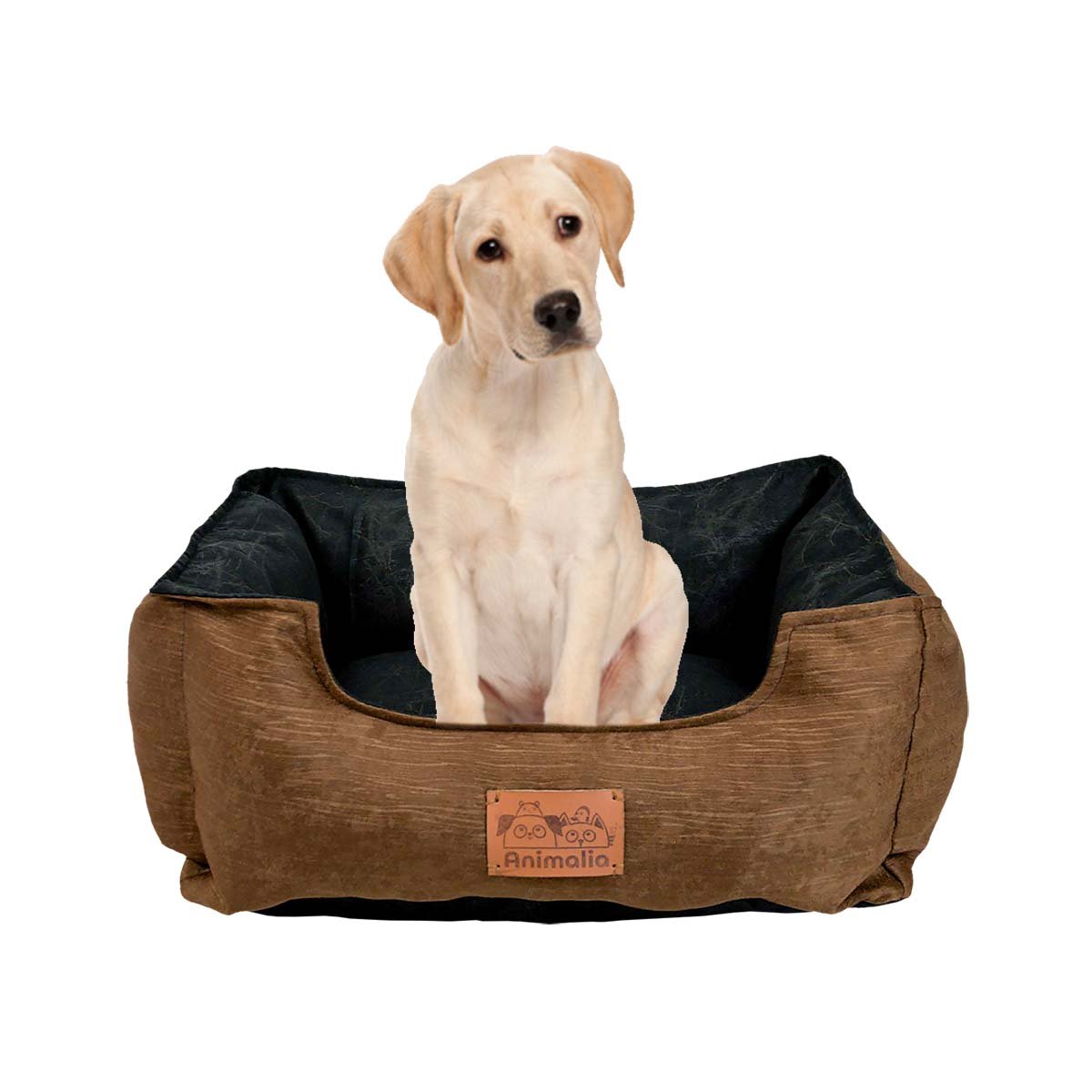 UNIDAD DE DESCANSO PARA PERRO TALLA M MARRON CENTRO NEGRO Y+REGALO STICKER - 3